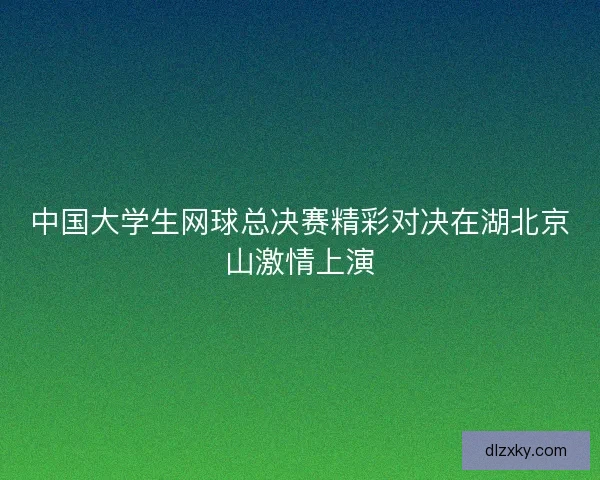 中国大学生网球总决赛精彩对决在湖北京山激情上演 中国大学生网球总决赛精彩对决在湖北京山激情上演